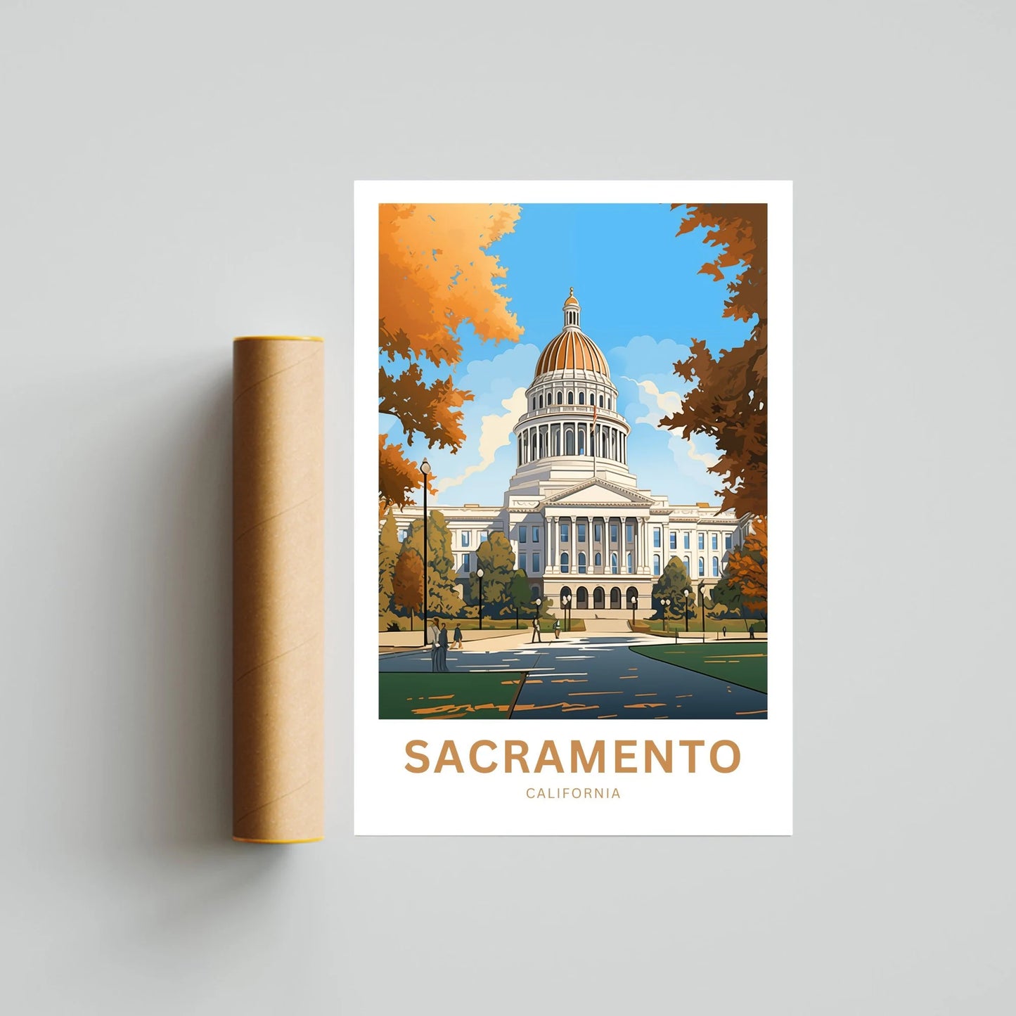 Sacramento Travel Poster