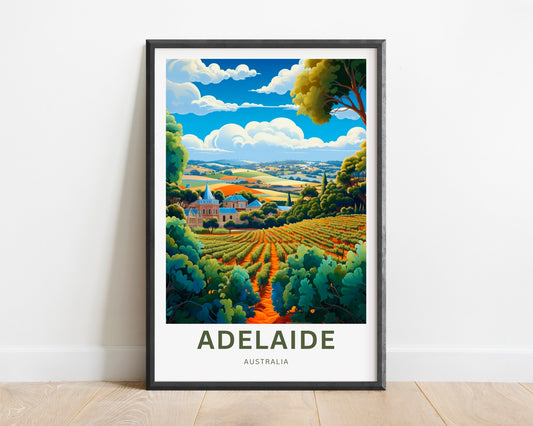 Adelaide Travel Poster