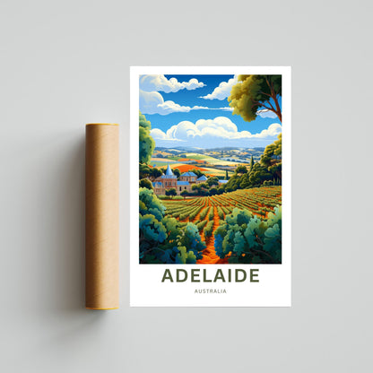 Adelaide Travel Poster