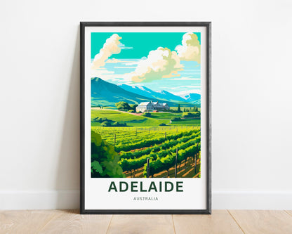 Adelaide Travel Print - Vineyard Charm