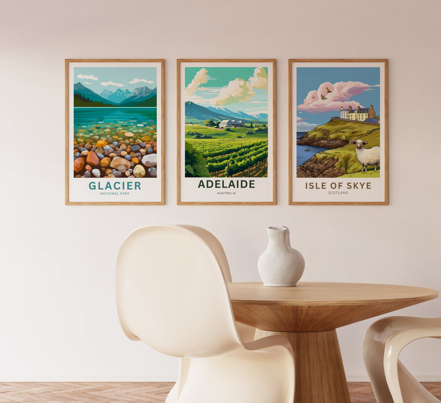 Adelaide Travel Print - Vineyard Charm