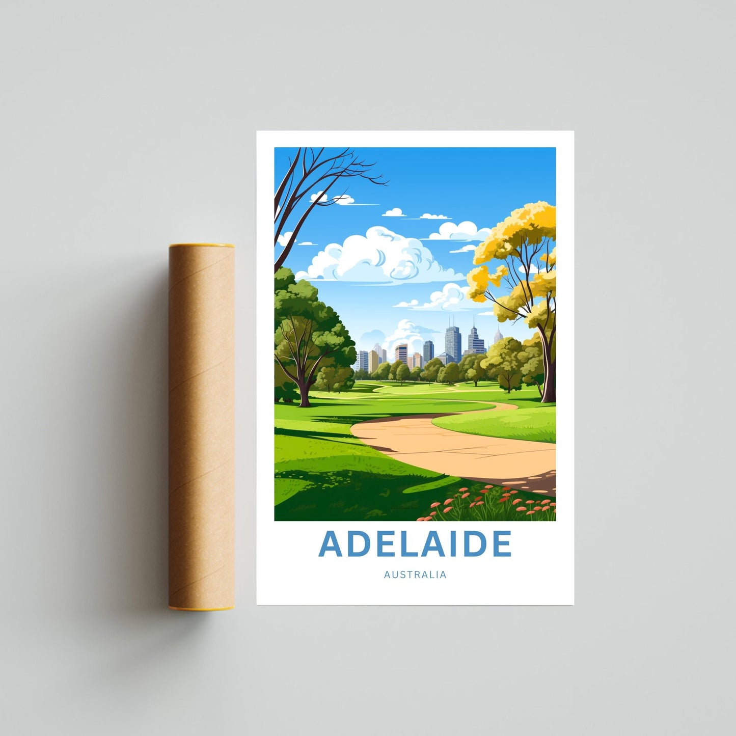 Adelaide Travel Print - Urban Charm