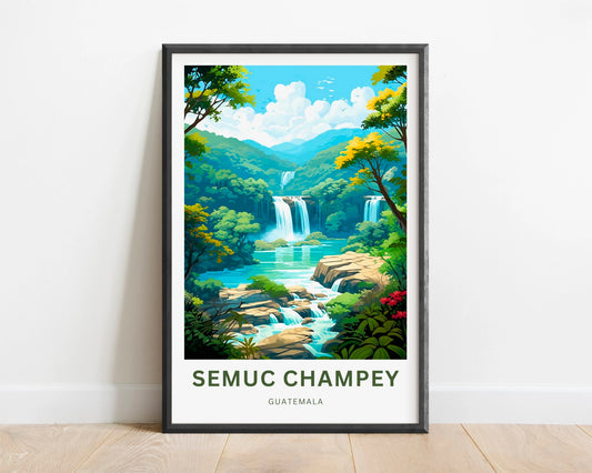 Semuc Champey Travel Poster