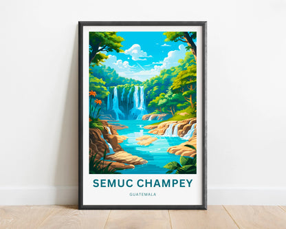 Semuc Champey Travel Poster