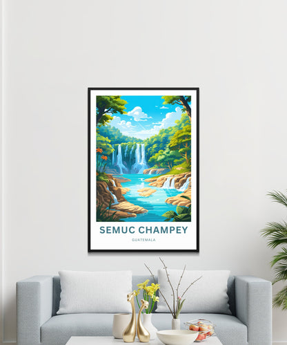 Semuc Champey Travel Poster