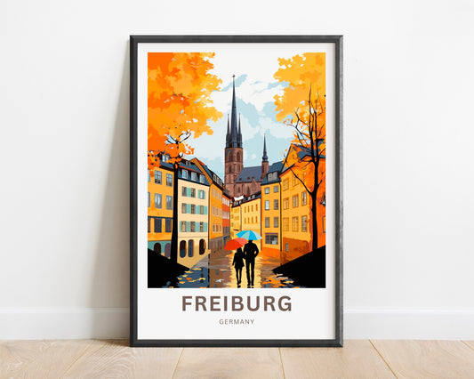 Freiburg Travel Poster