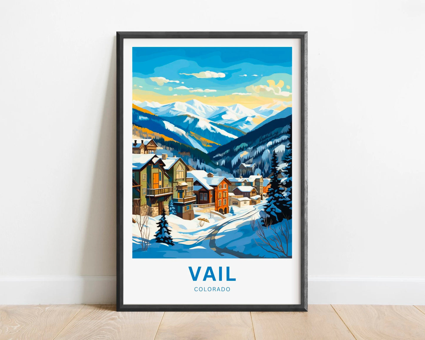 Vail Ski Resort Travel Poster