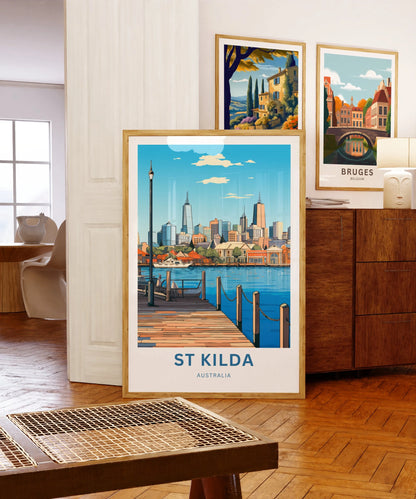 St Kilda Travel Poster