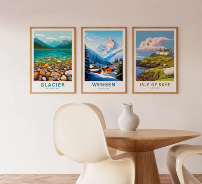 Wengen Travel Poster