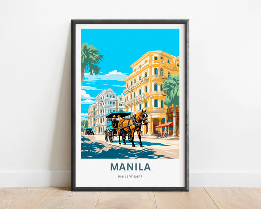 Manila Travel Poster
