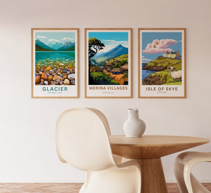 Merina Villages Travel Poster