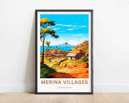 Merina Villages Travel Poster