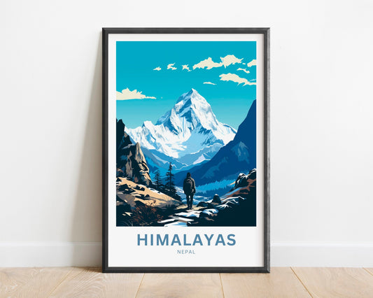 Himalayas Travel Poster