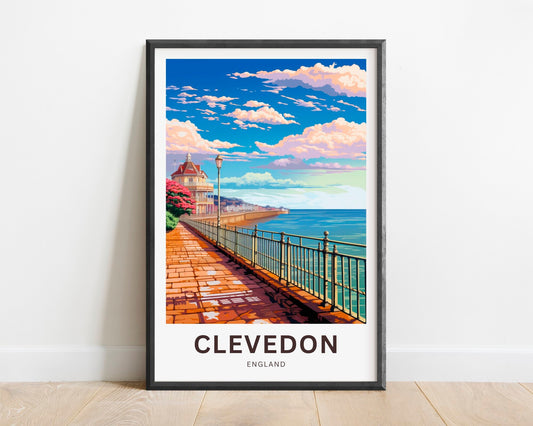 Clevedon Travel Poster