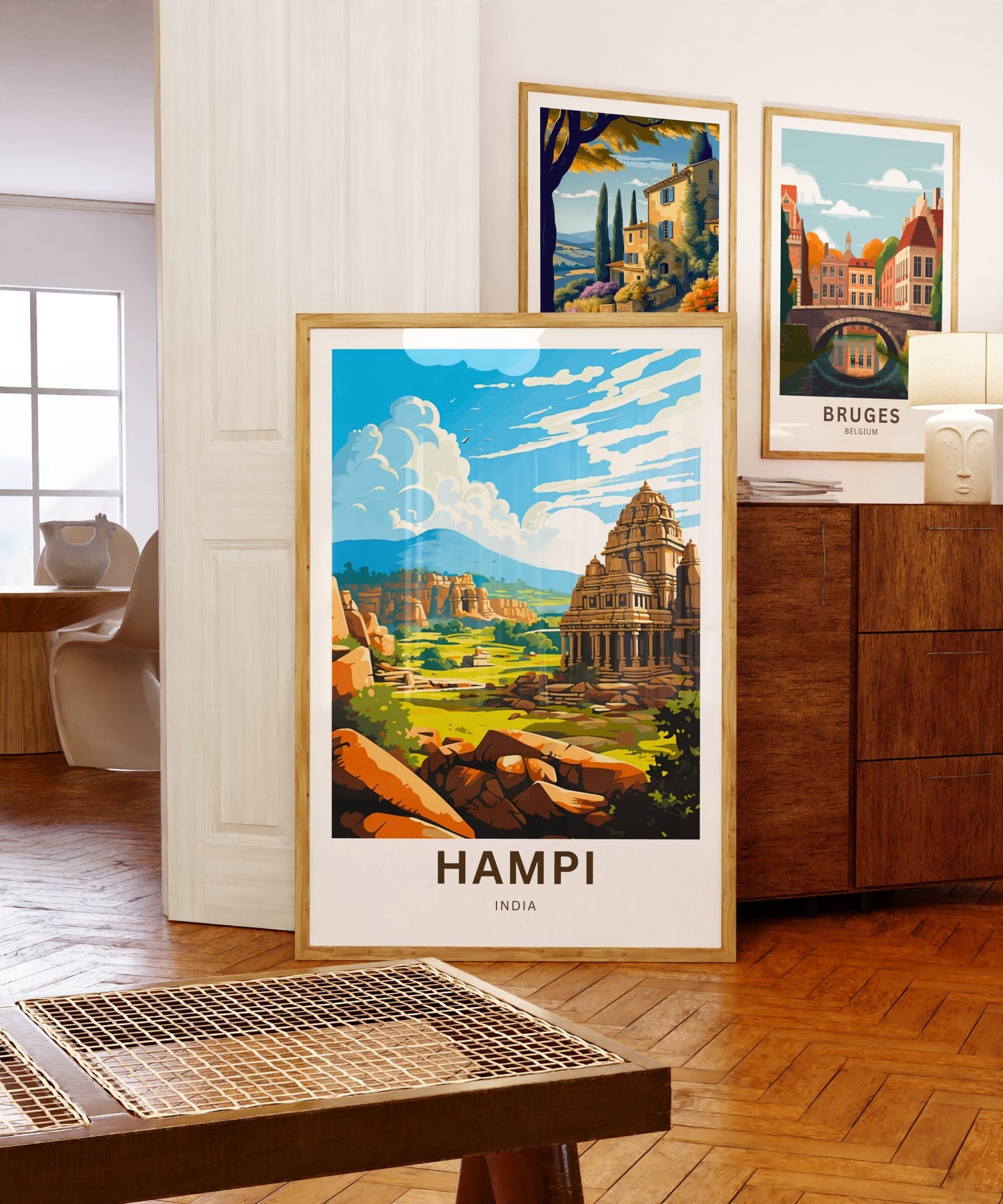 Hampi Travel Poster