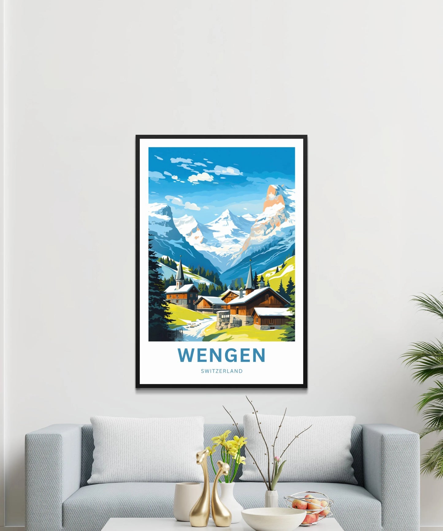 Wengen Travel Poster