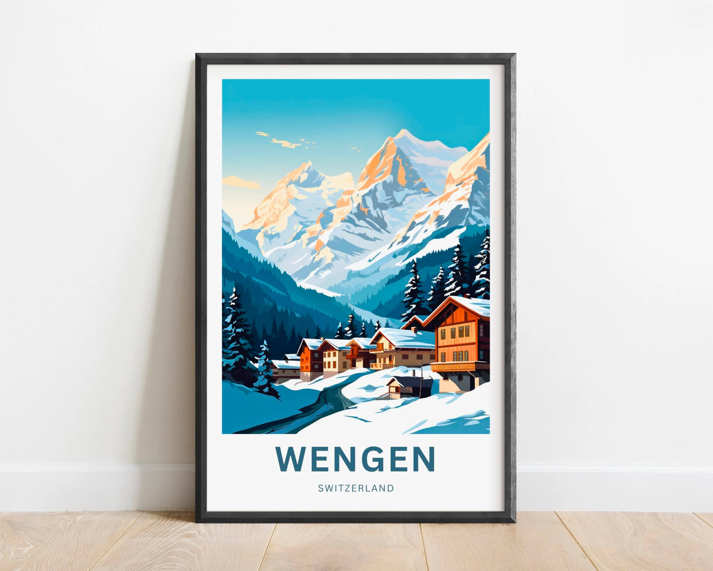 Wengen Travel Poster