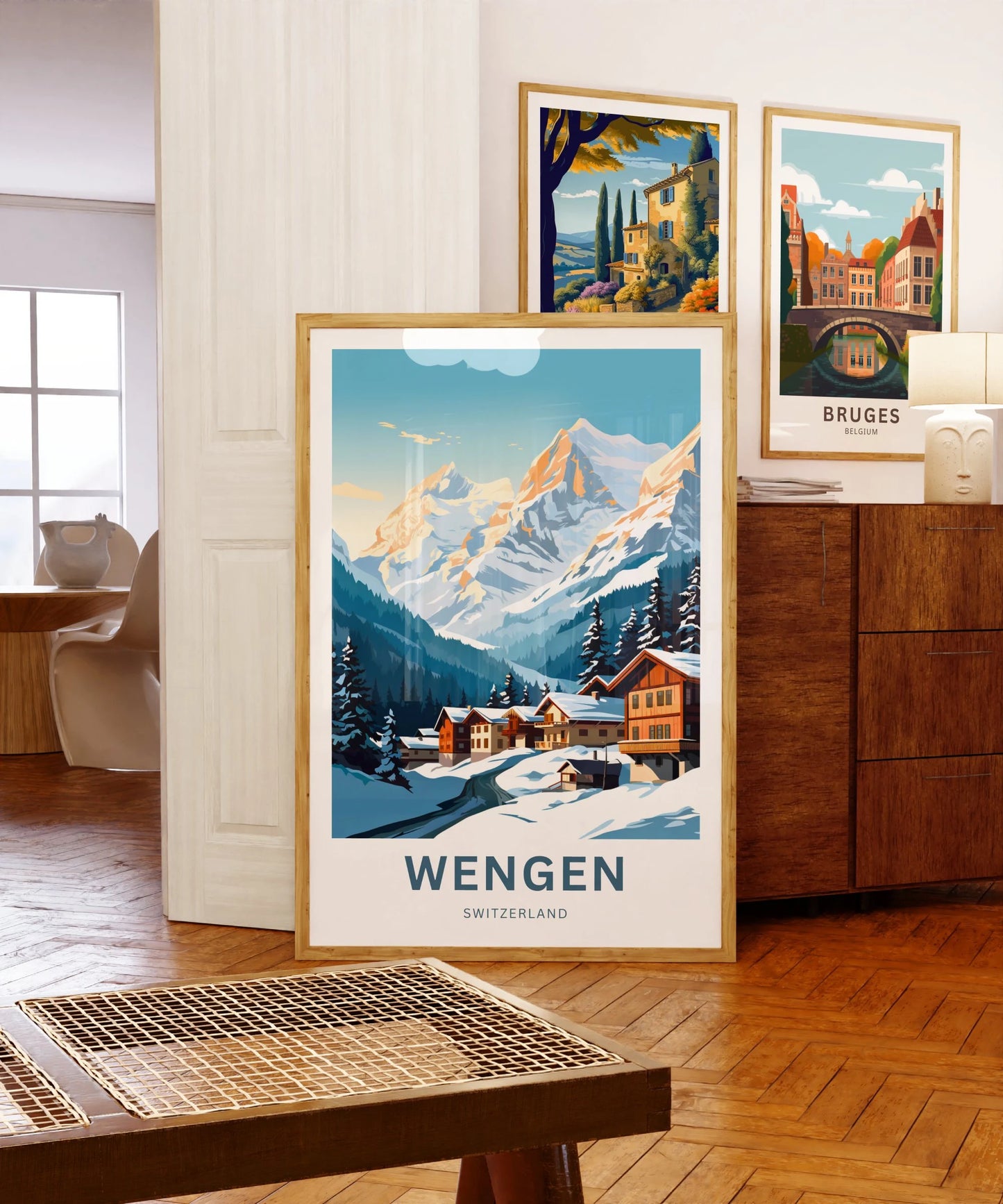 Wengen Travel Poster