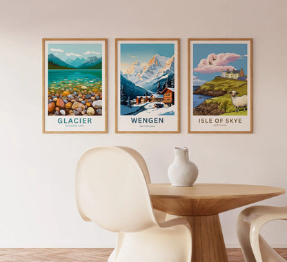 Wengen Travel Poster