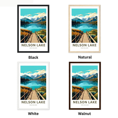 Nelson Lakes Travel Poster