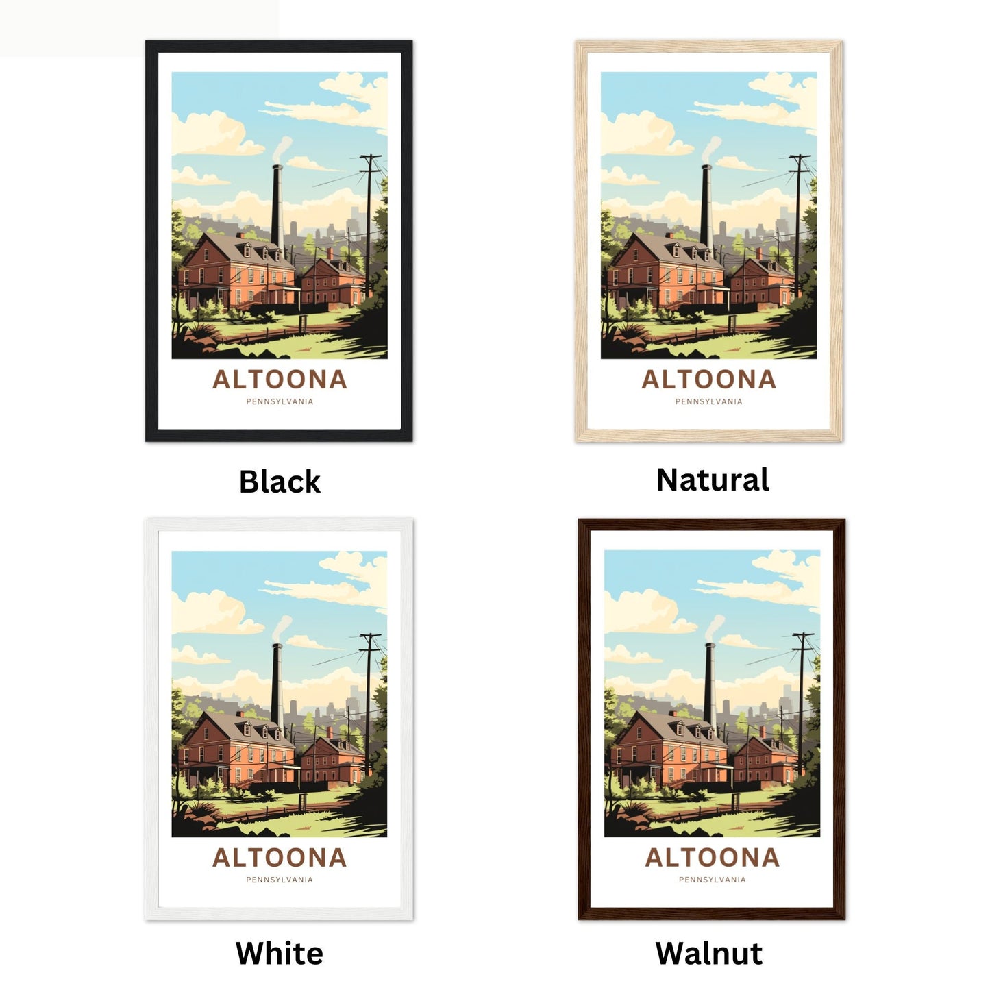 Altoona Travel Poster - Cultural Landmarks