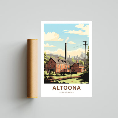 Altoona Travel Poster - Cultural Landmarks