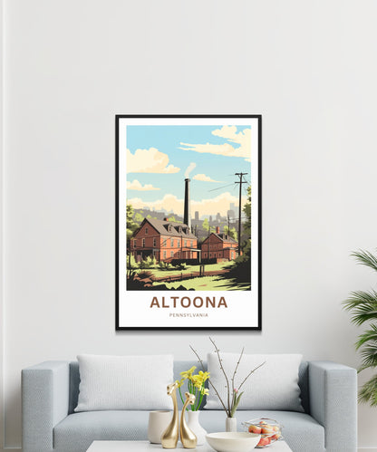 Altoona Travel Poster - Cultural Landmarks