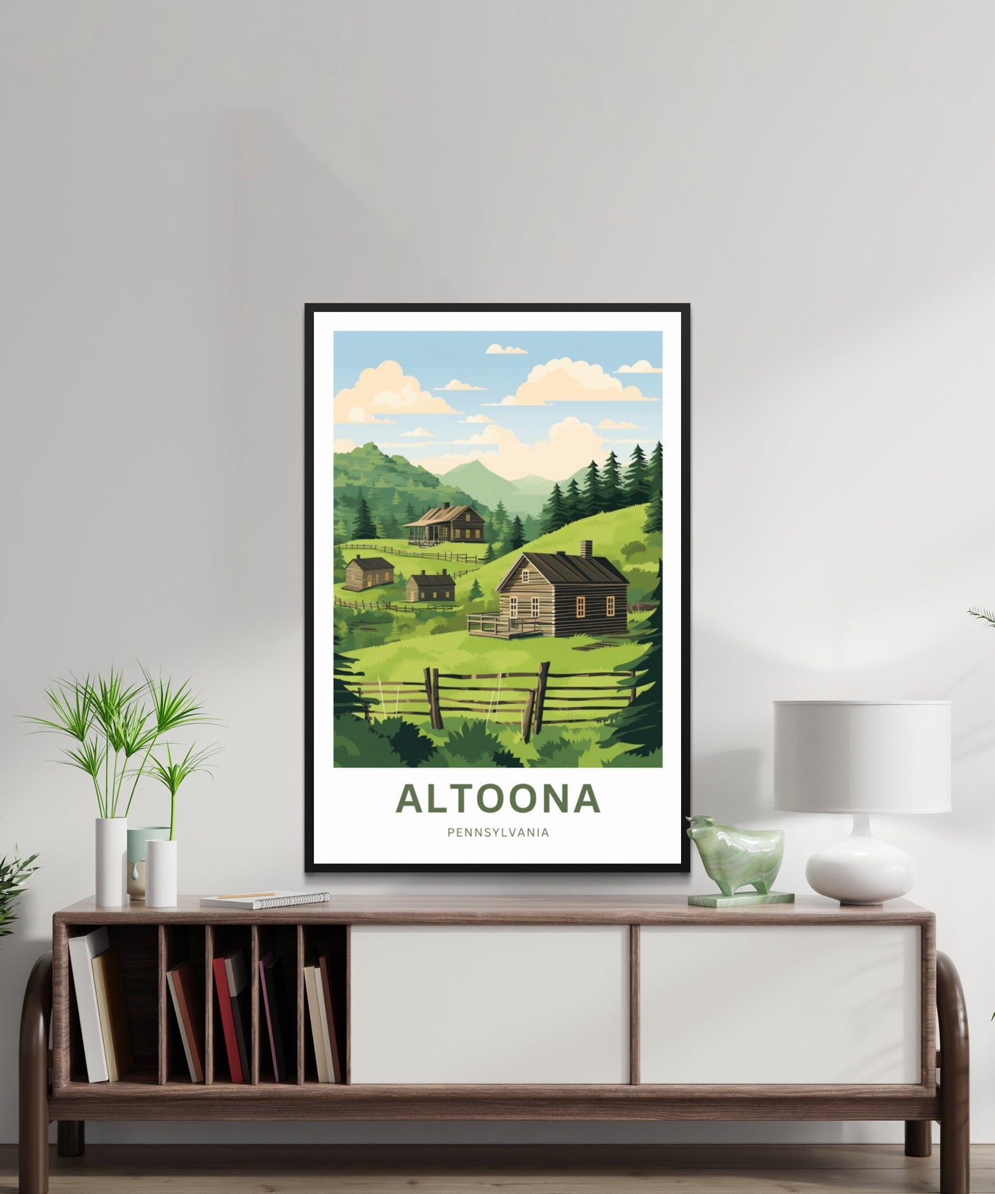 Altoona Travel Poster - Mountain Views