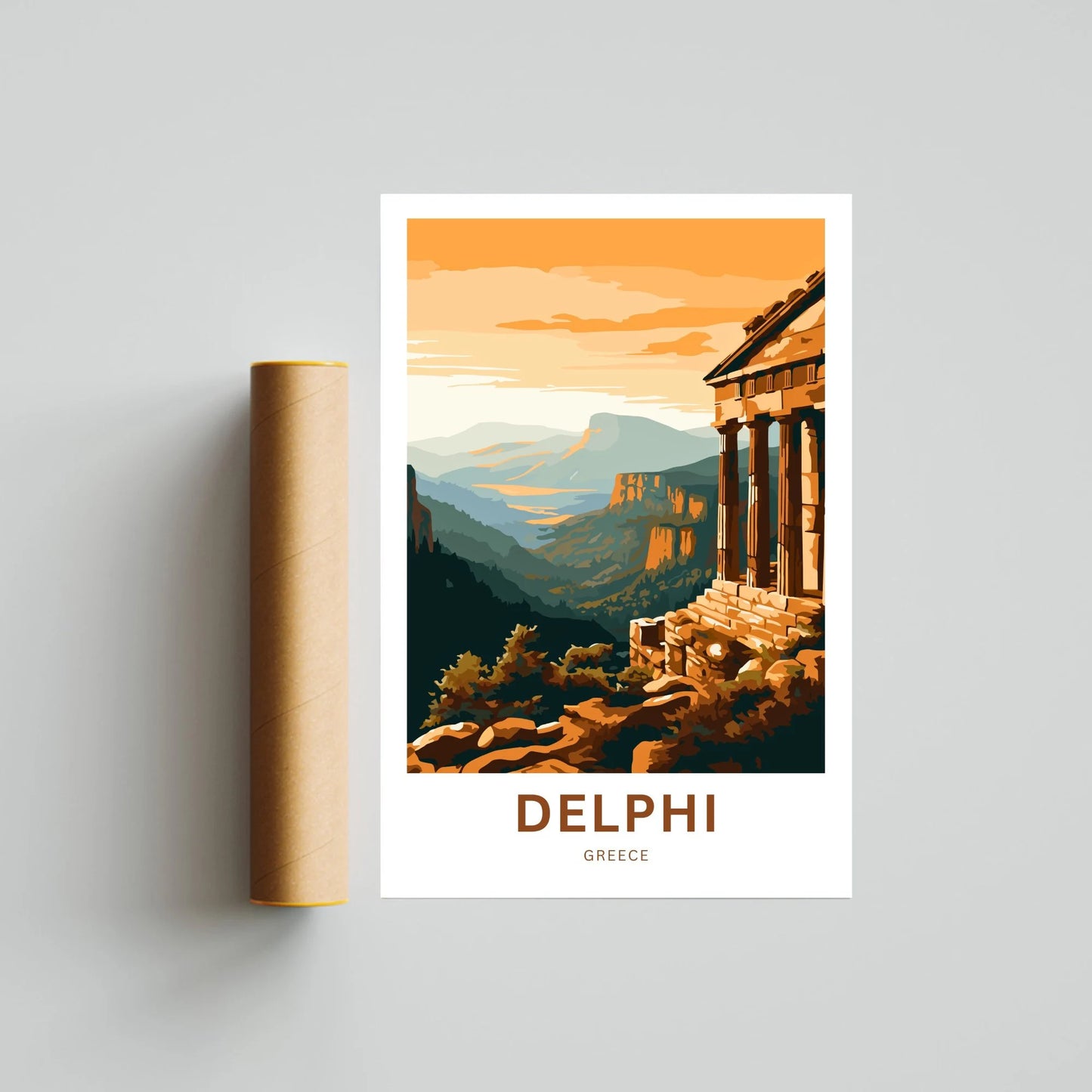 Delphi Travel Poster