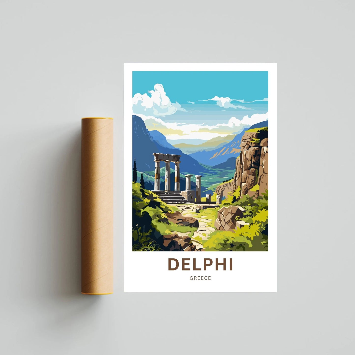 Delphi Travel Poster