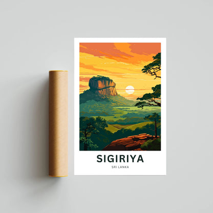 Sigiriya Travel Poster