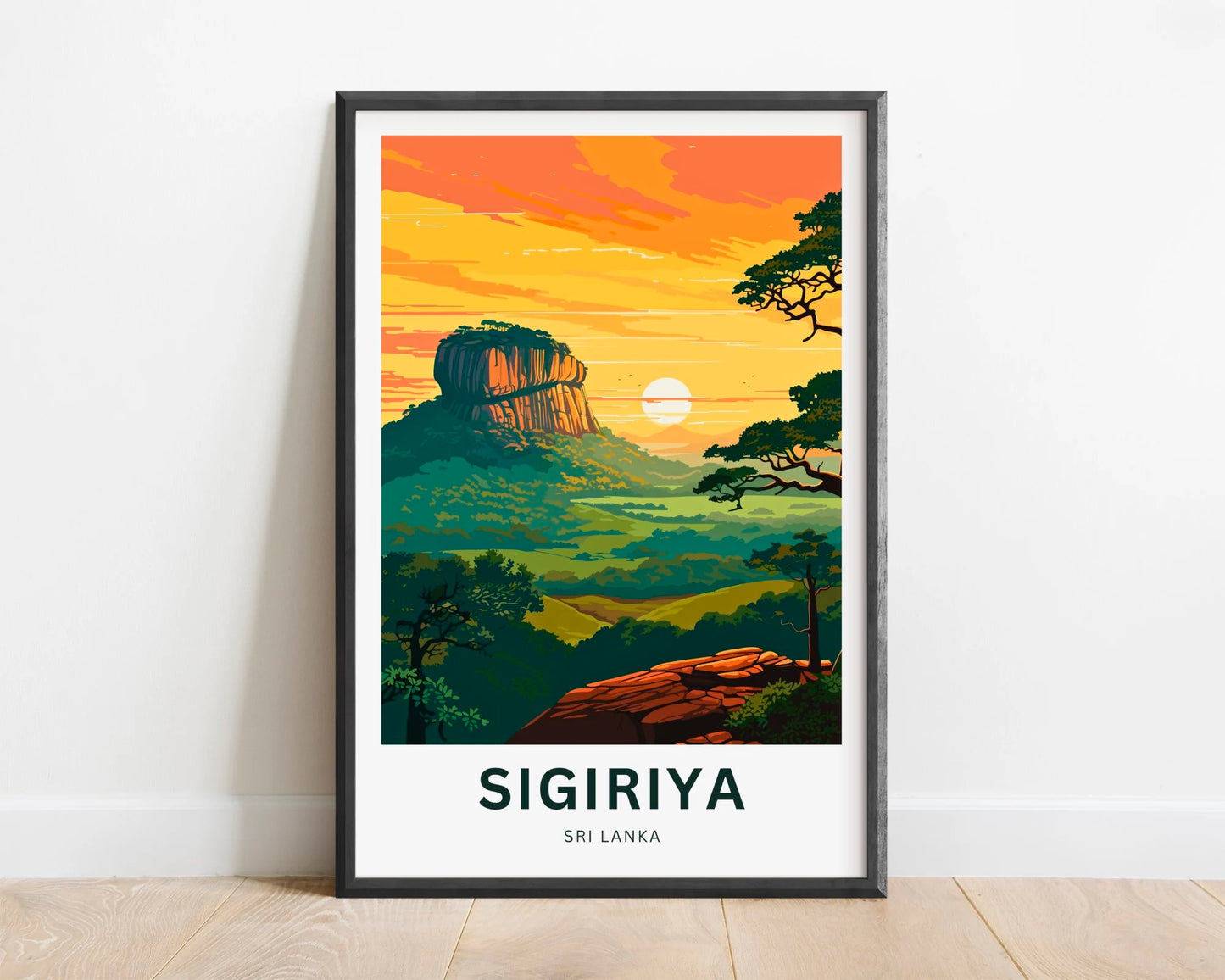 Sigiriya Travel Poster