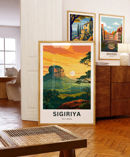 Sigiriya Travel Poster