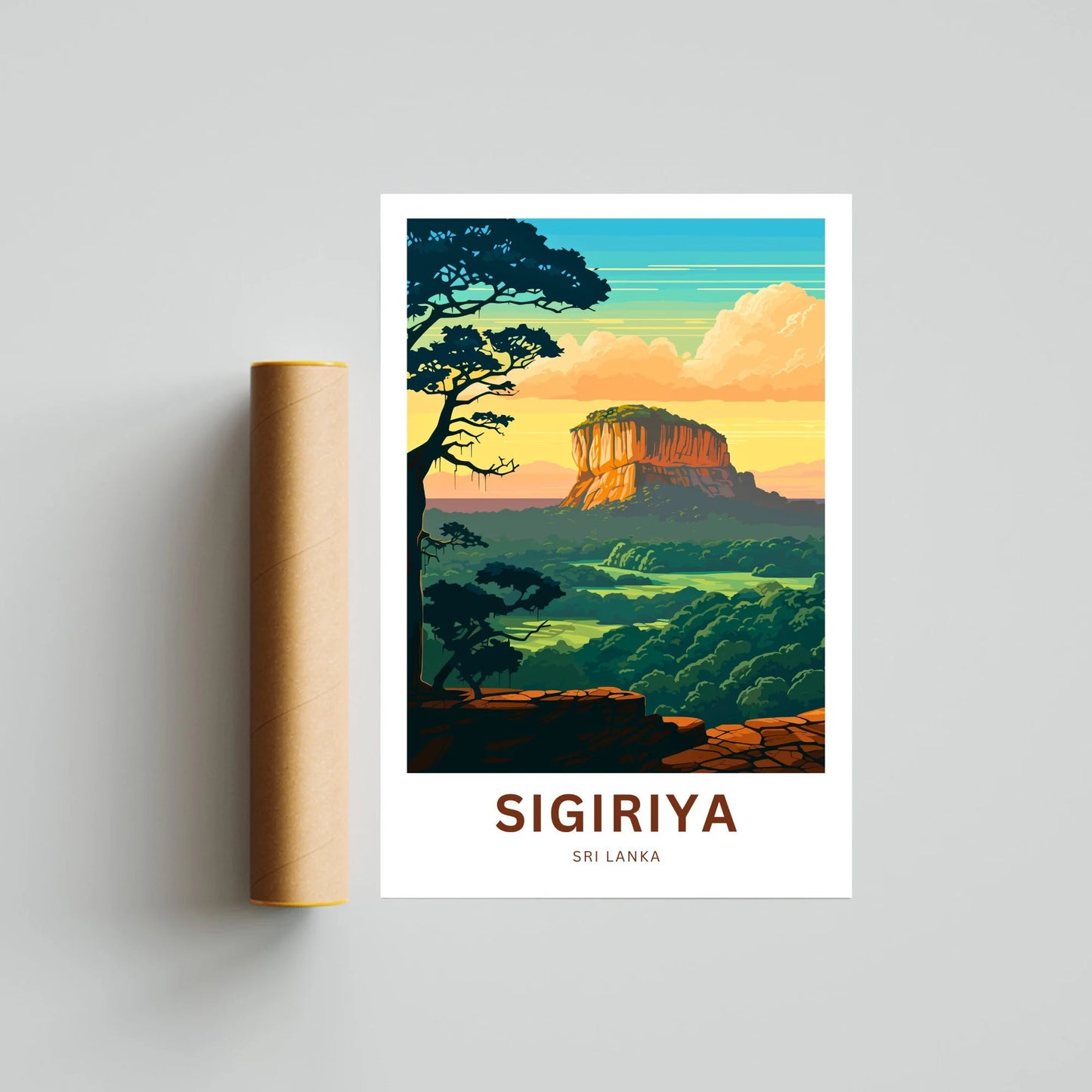 Sigiriya Travel Poster