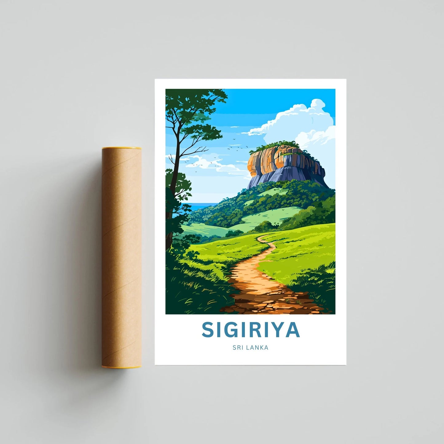 Sigiriya Travel Poster