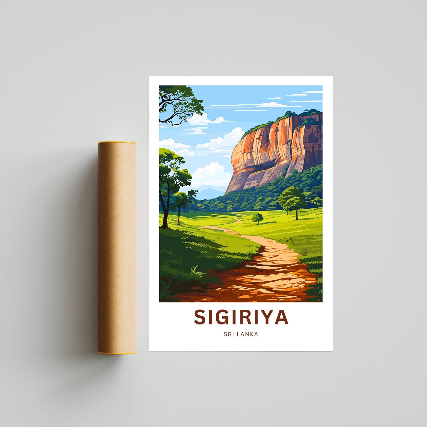 Sigiriya Travel Poster