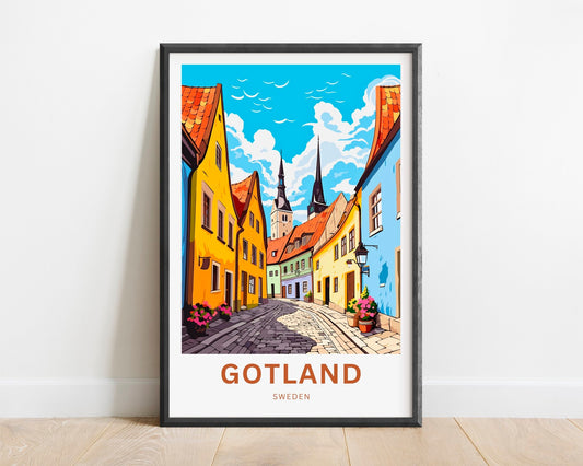 Gotland Travel Poster