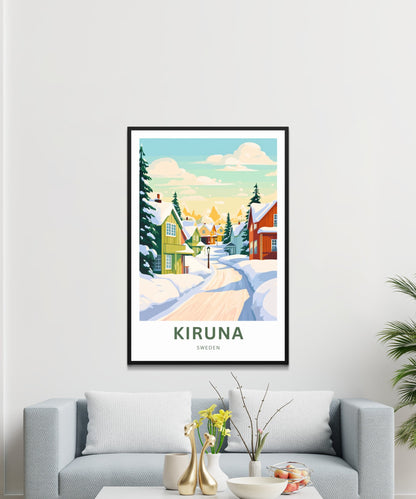 Kiruna Travel Poster