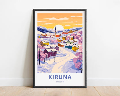 Kiruna Travel Poster