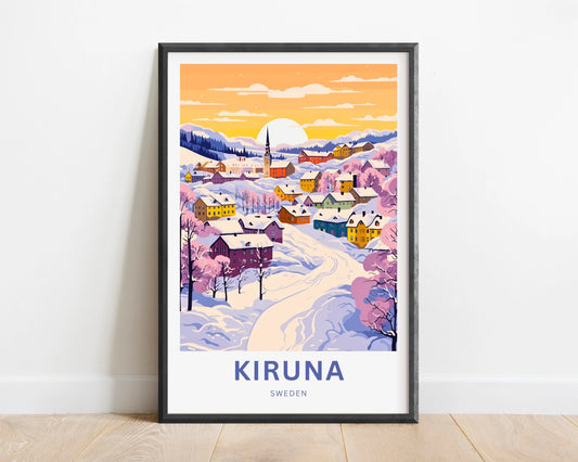 Kiruna Travel Poster