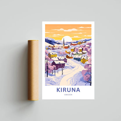 Kiruna Travel Poster