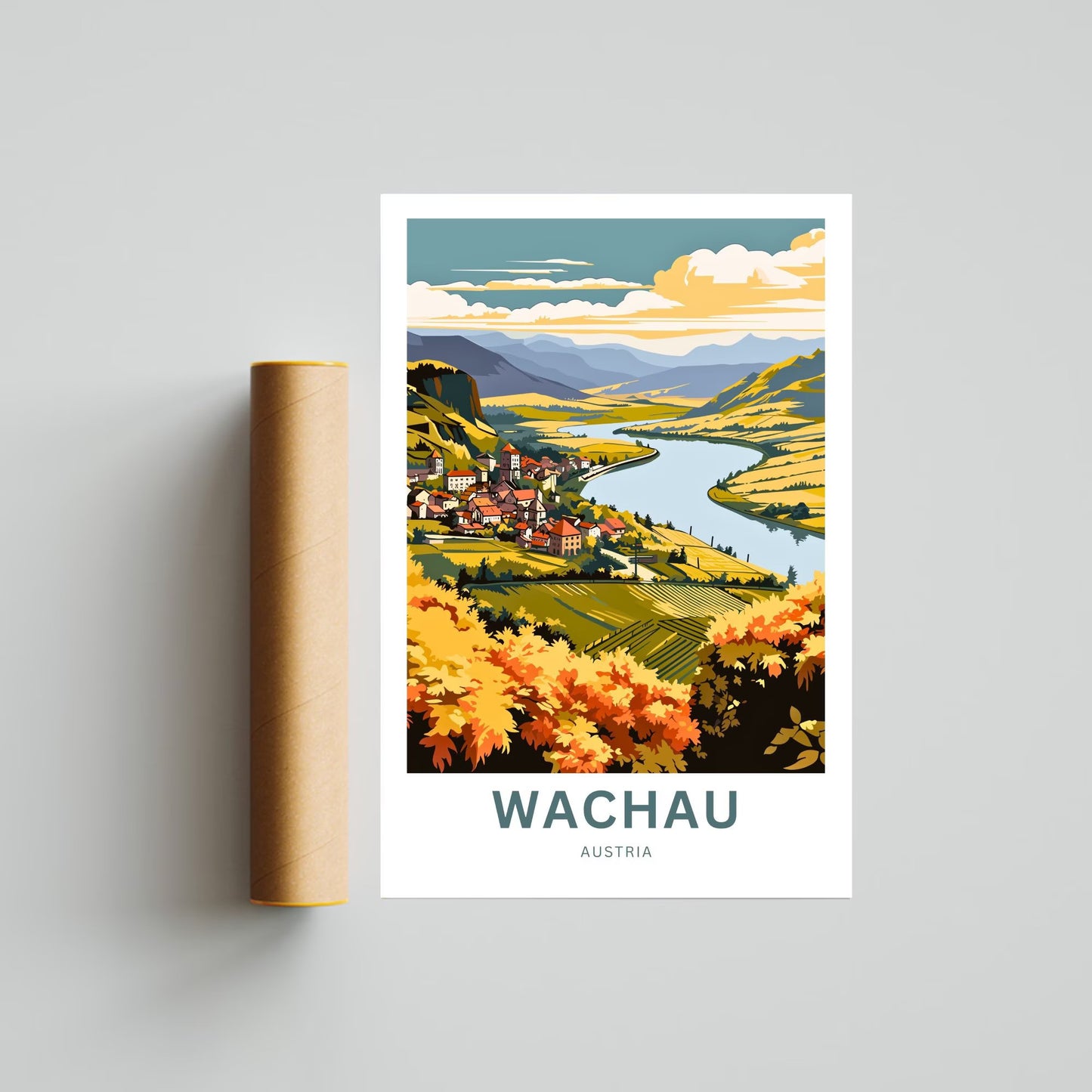 Wachau Travel Poster