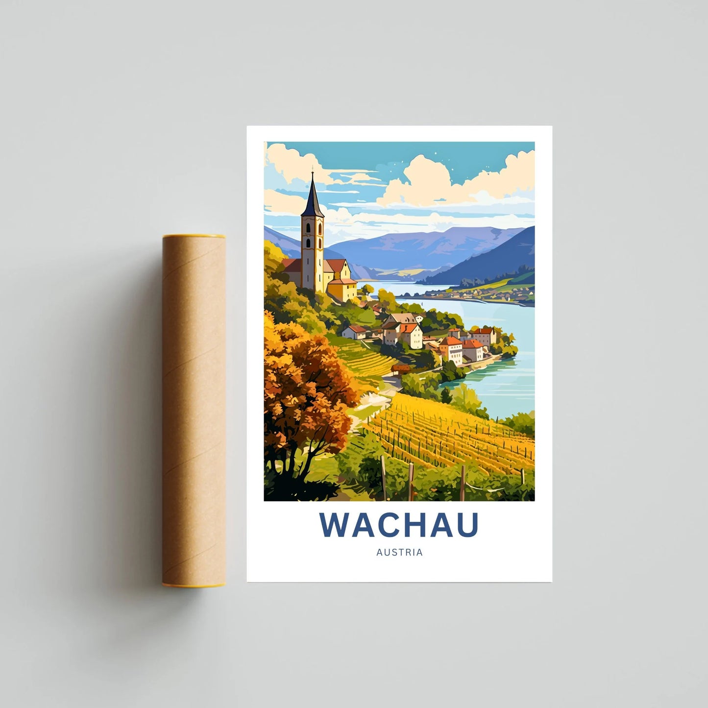 Wachau Travel Poster