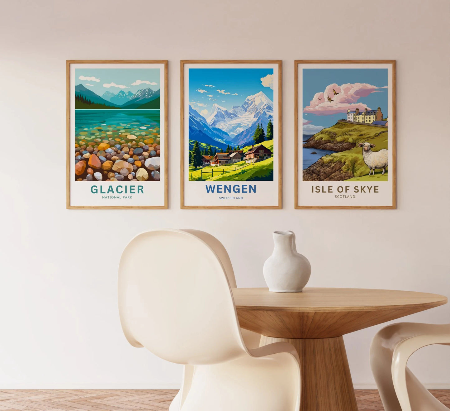 Wengen Travel Poster