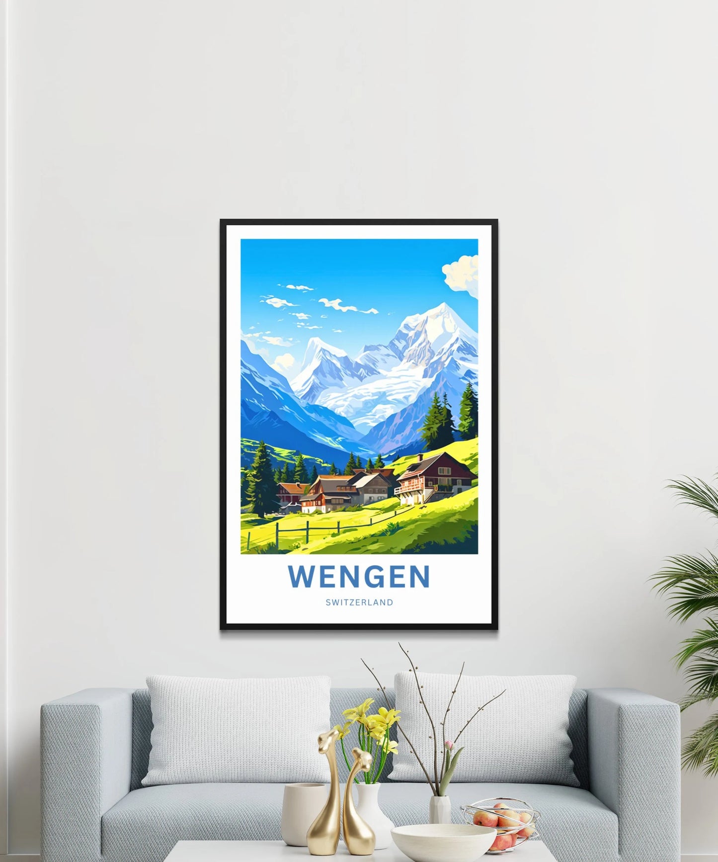 Wengen Travel Poster