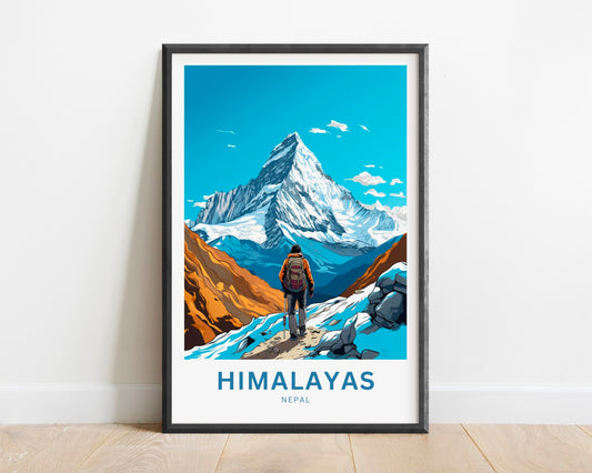 Himalayas Travel Poster