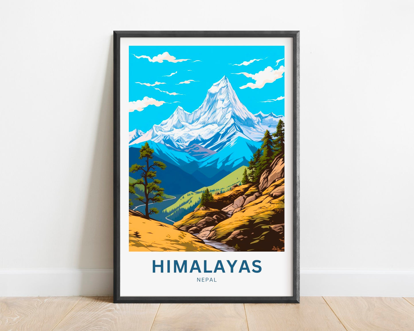 Himalayas Travel Poster