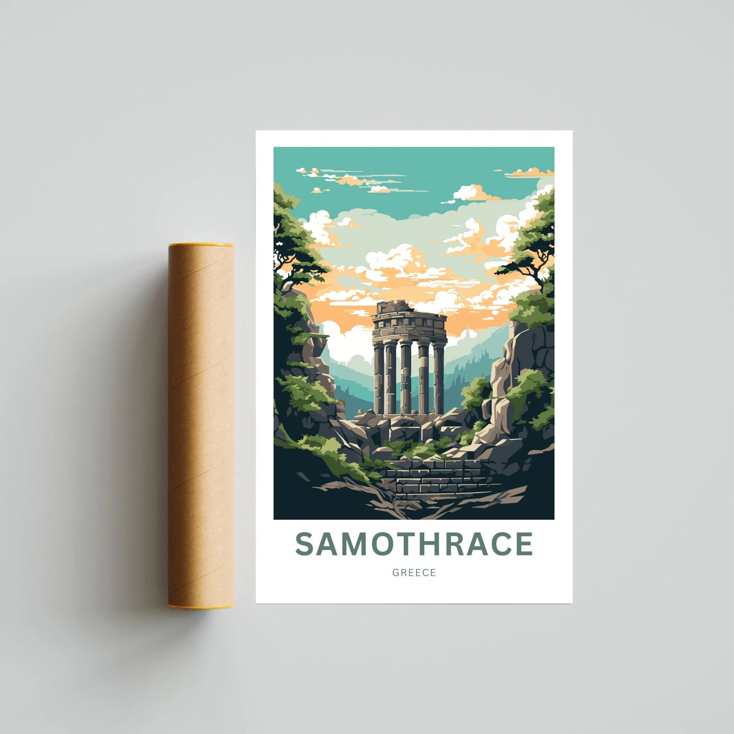 Samothrace Travel Poster