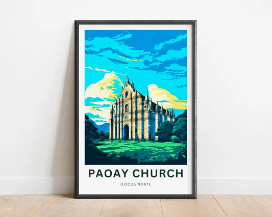 Paoay Church Travel Poster