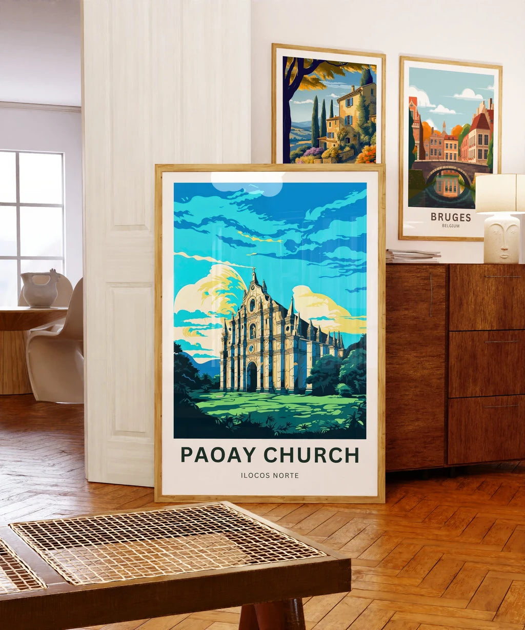 Paoay Church Travel Poster